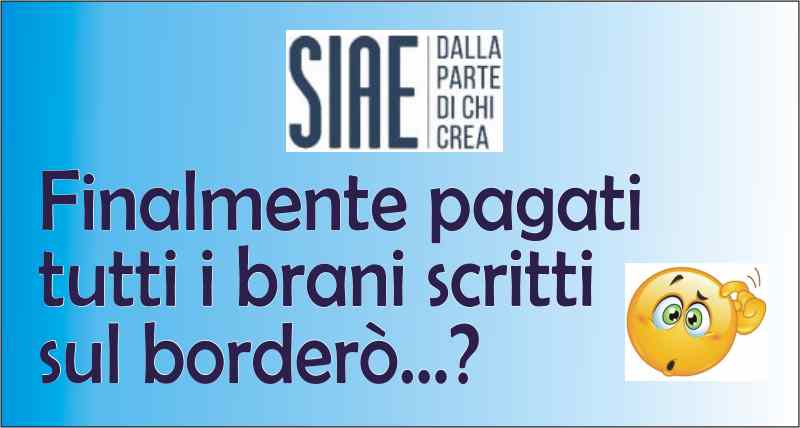 SIAE. La nuova Ordinanza di Ripartizione premia il borderò digitale.