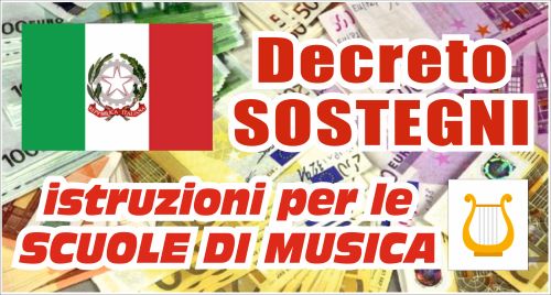 DECRETO SOSTEGNI – Scuole di Musica