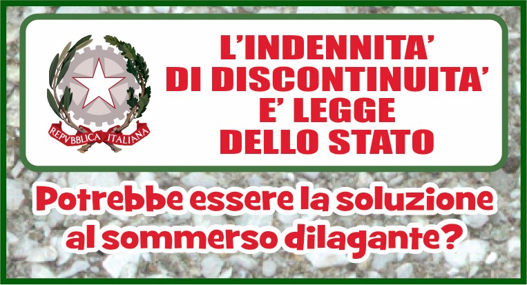 INDENNITA’ DI DISCONTINUITA’